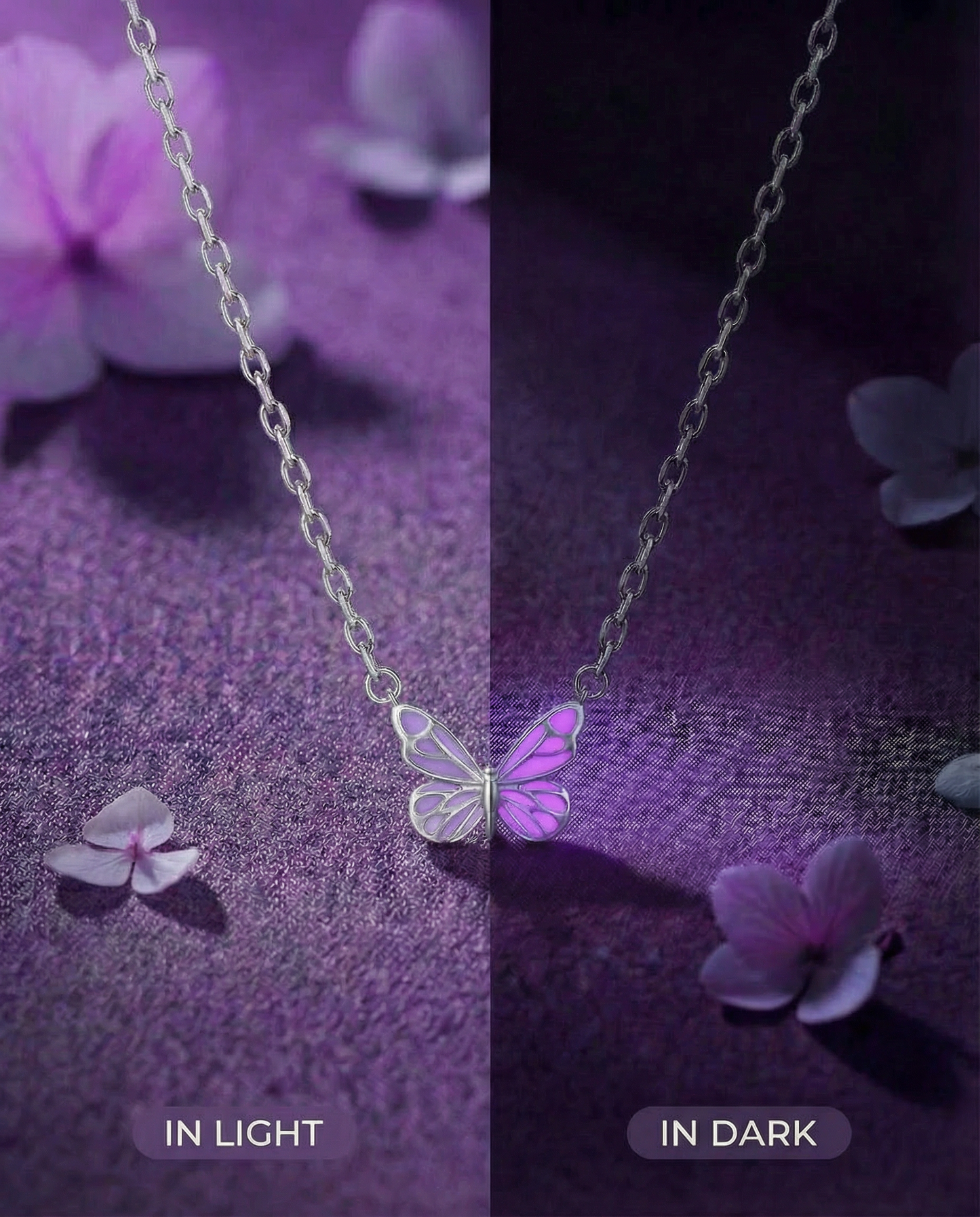 Necklace  Purple