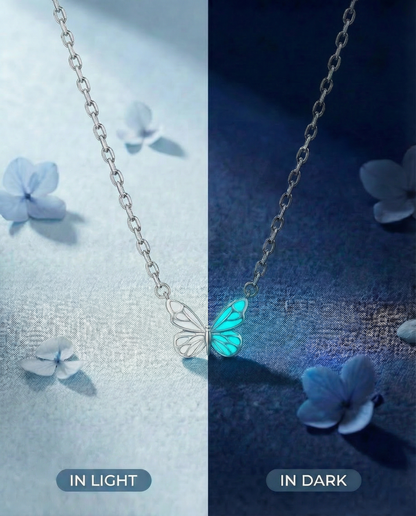 Necklace Butterfly - Blue