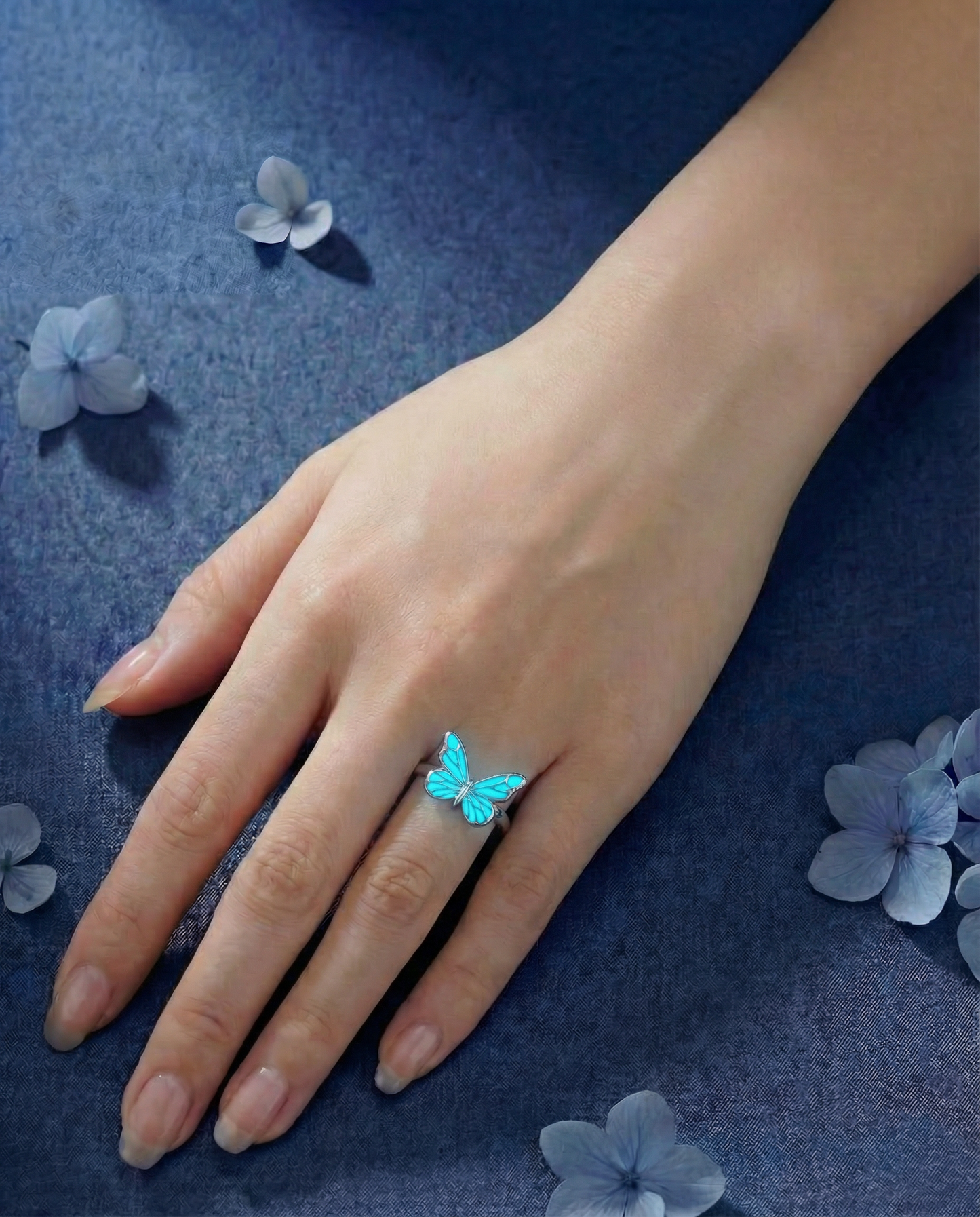 Ring Butterfly - Blue