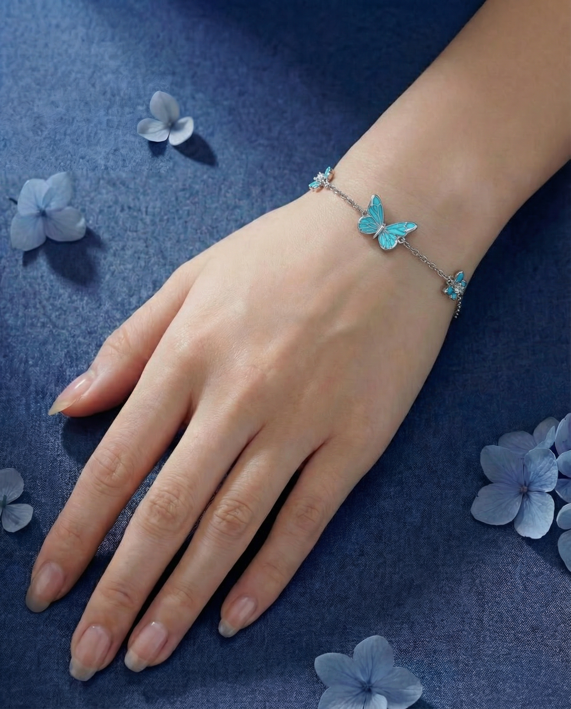 Bracelet Butterfly - Blue