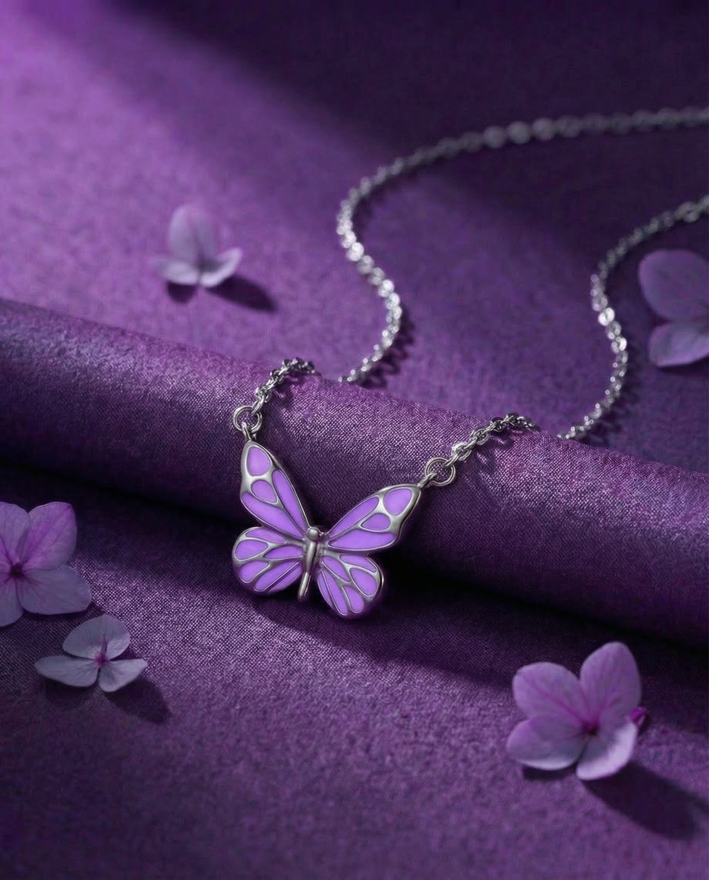 Necklace  Purple