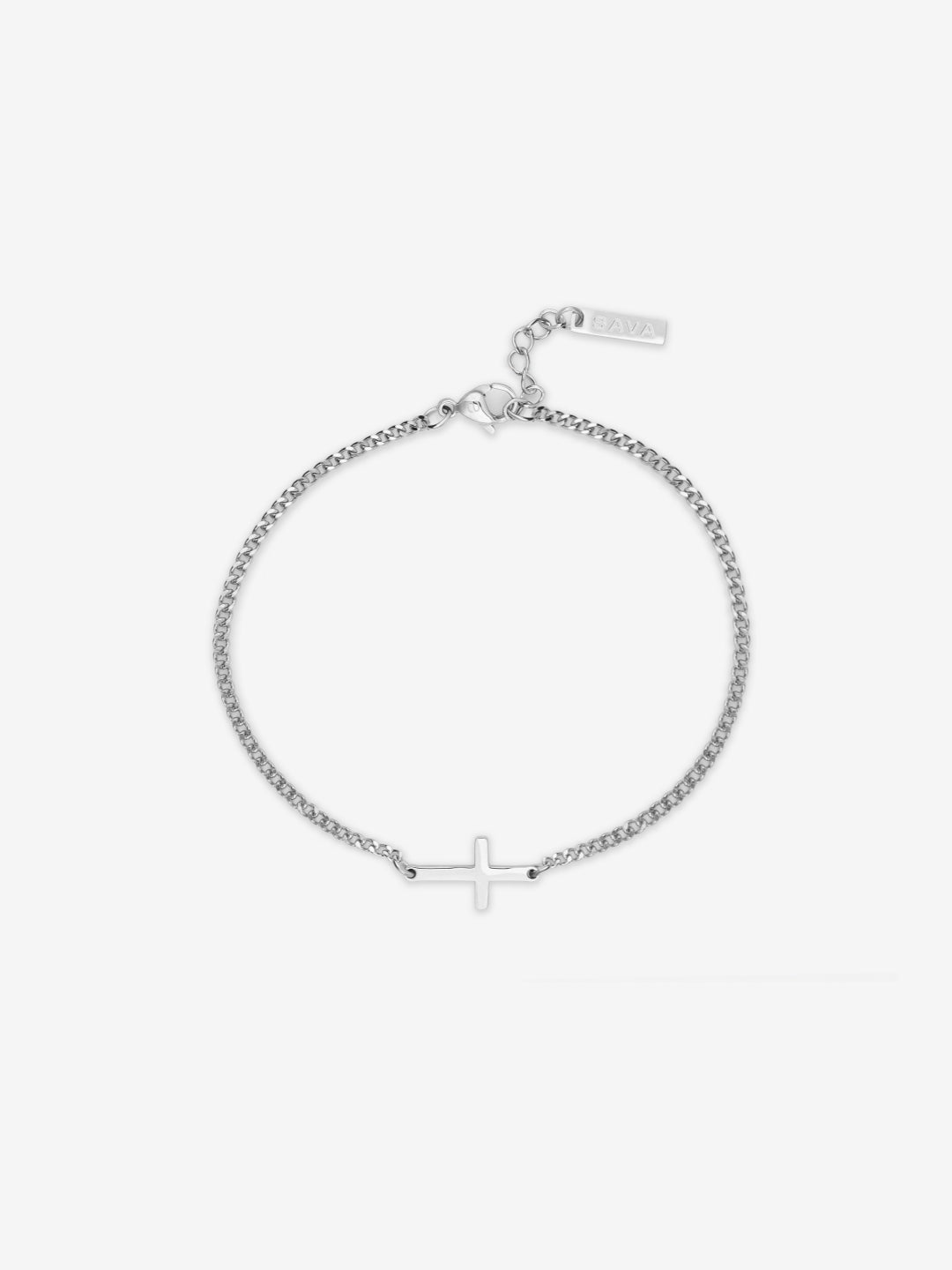 MEN CROSS BRACELET | Silver