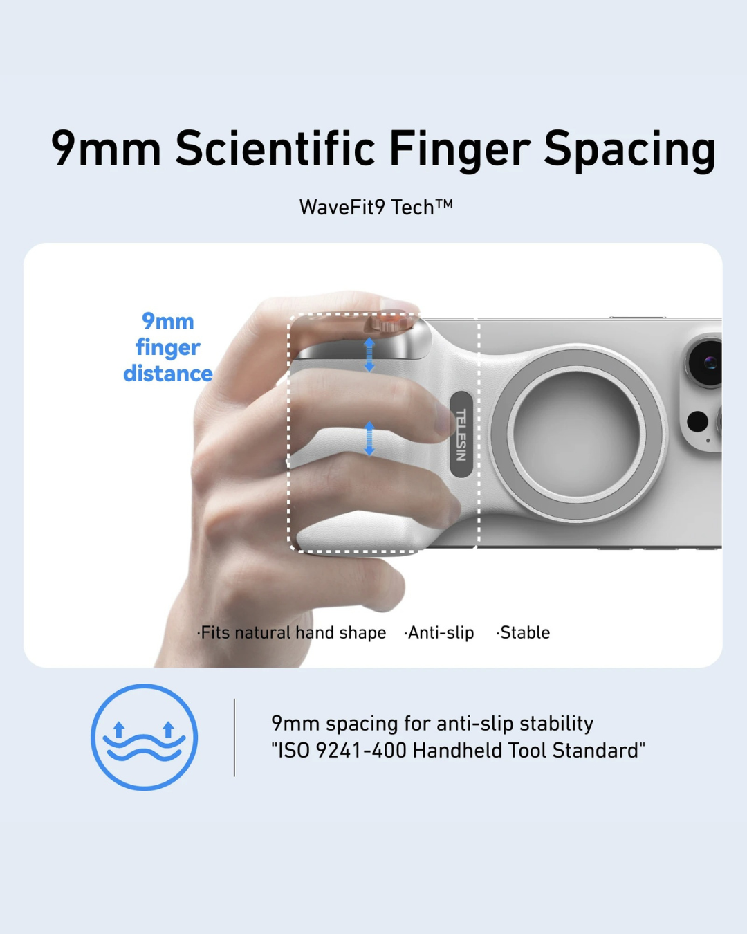 GripShot Pro – Magnetic Phone Camera Grip with Shutter & Fill Light