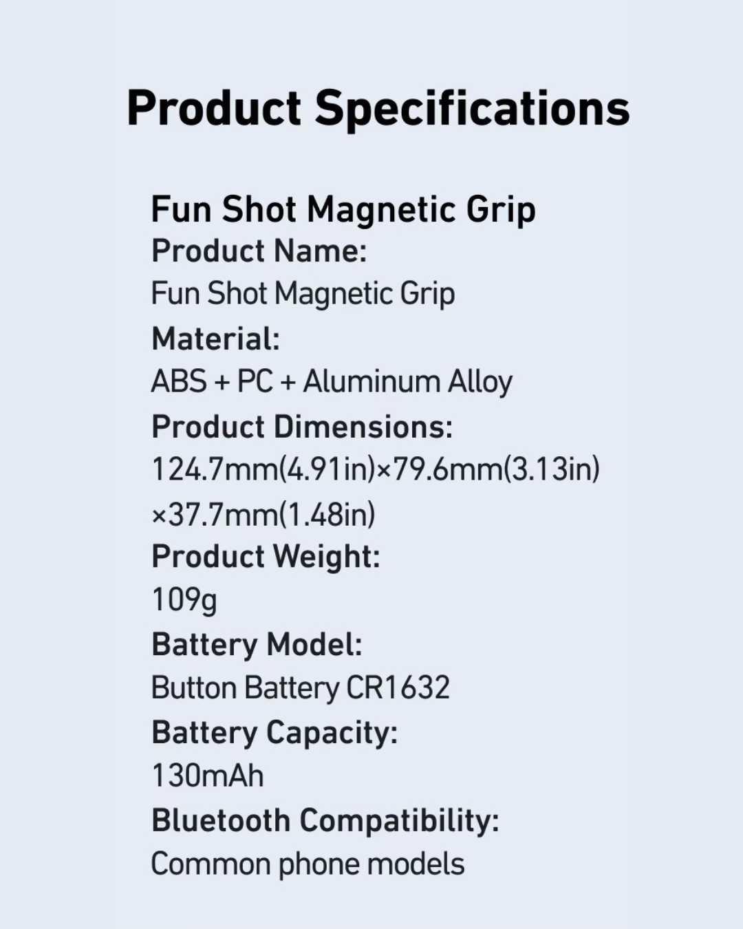 GripShot Pro – Magnetic Phone Camera Grip with Shutter & Fill Light