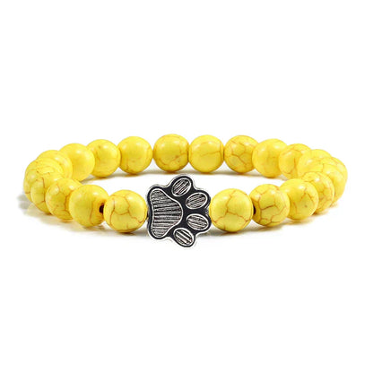 Bracelet with Paw Decorated with Beads