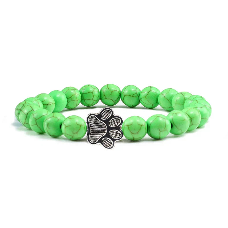 Bracelet with Paw Decorated with Beads
