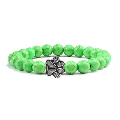 Bracelet with Paw Decorated with Beads