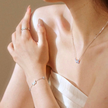 Necklace Butterfly - Blue