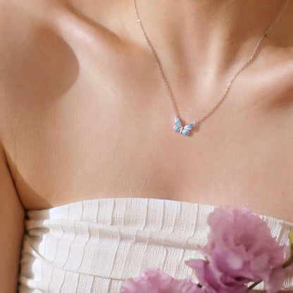 Necklace Butterfly - Blue