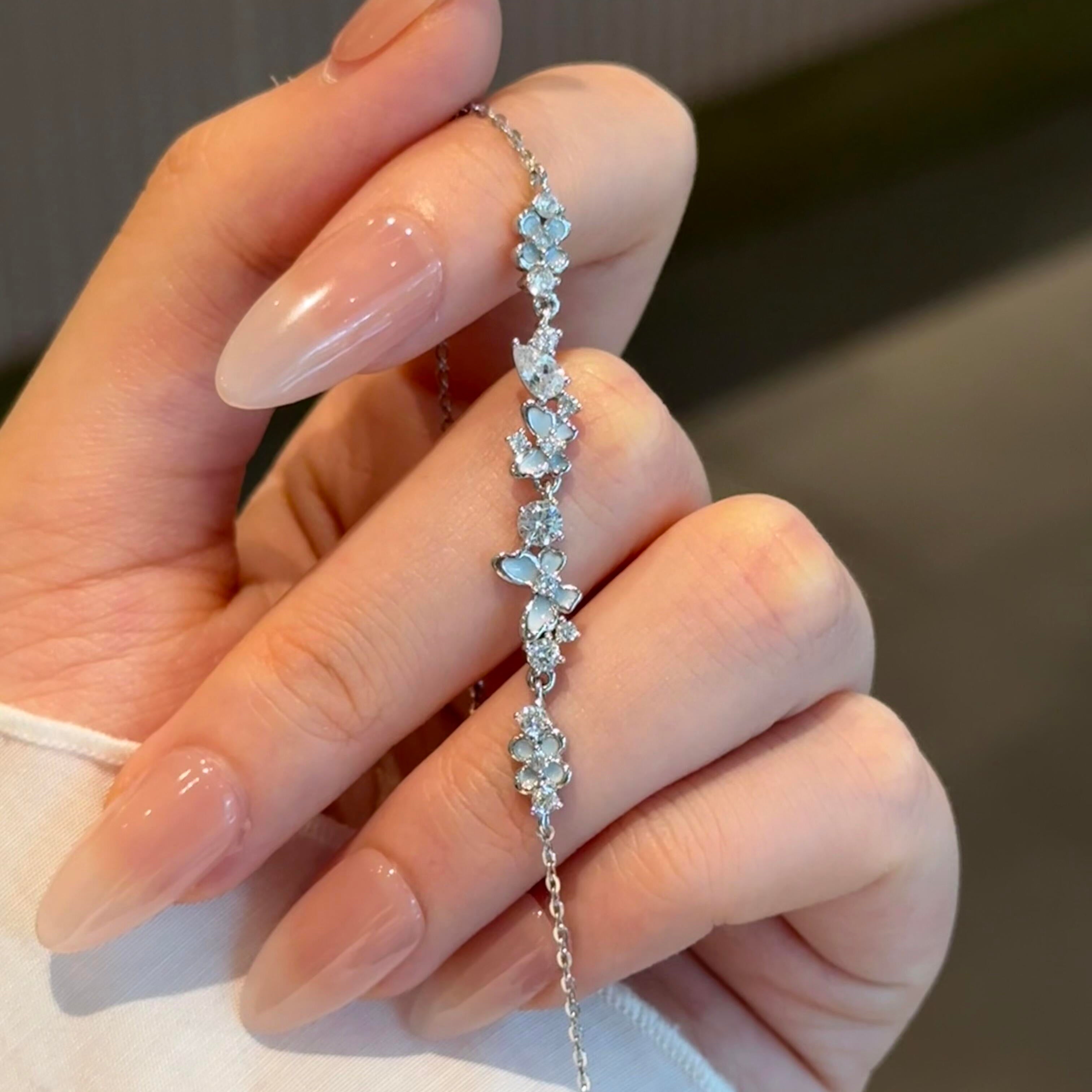 Butterfly Garden Bracelet - Blue