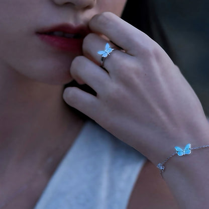 Ring Butterfly - Blue