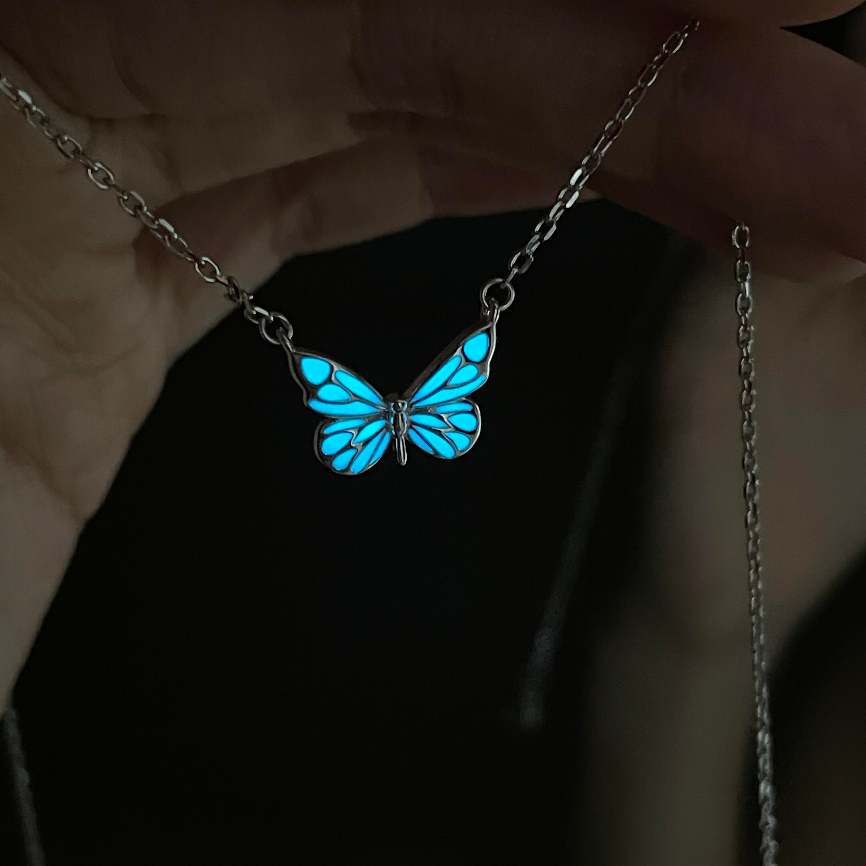 Necklace Butterfly - Blue