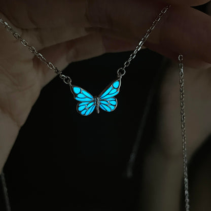 Necklace Butterfly - Blue