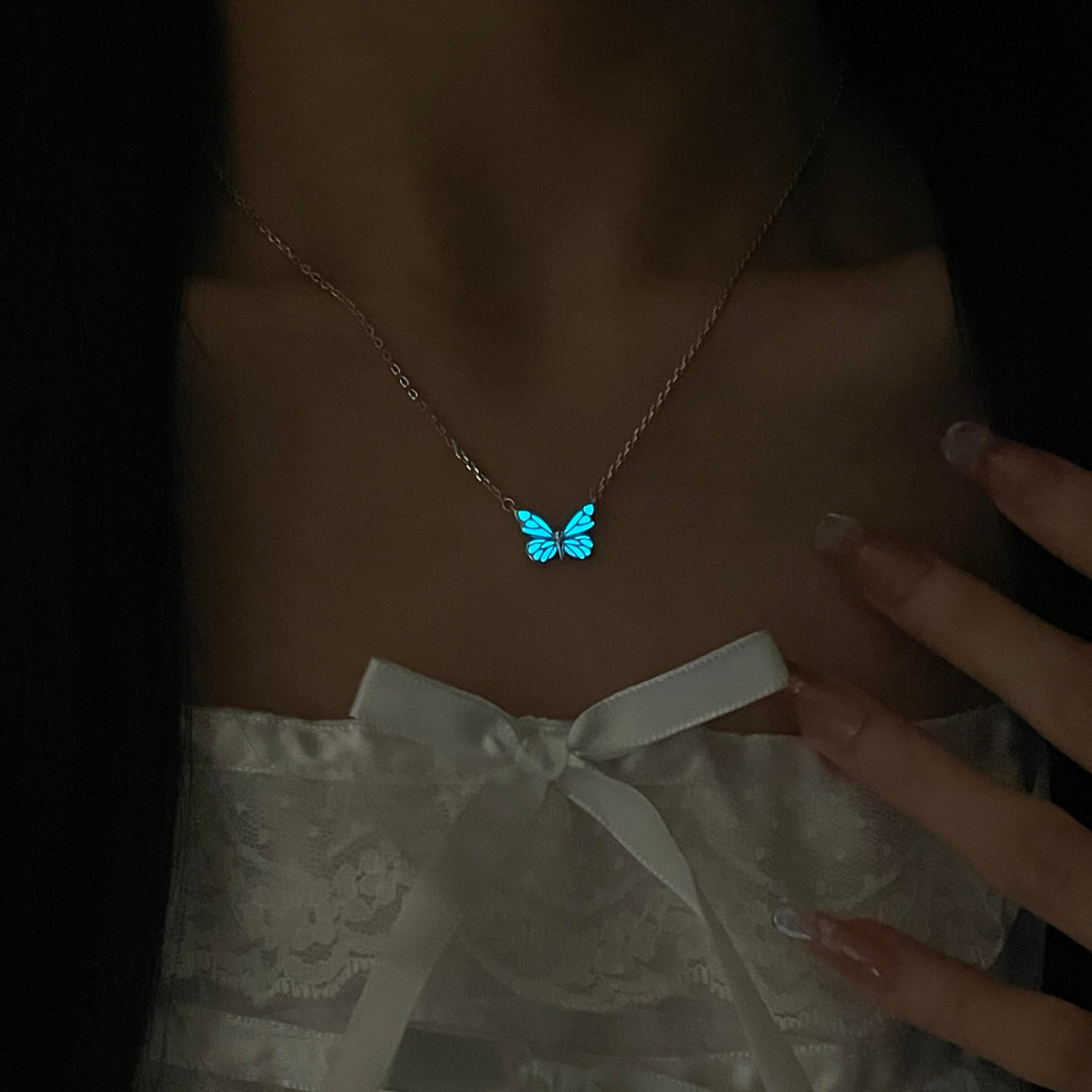 Necklace Butterfly - Blue