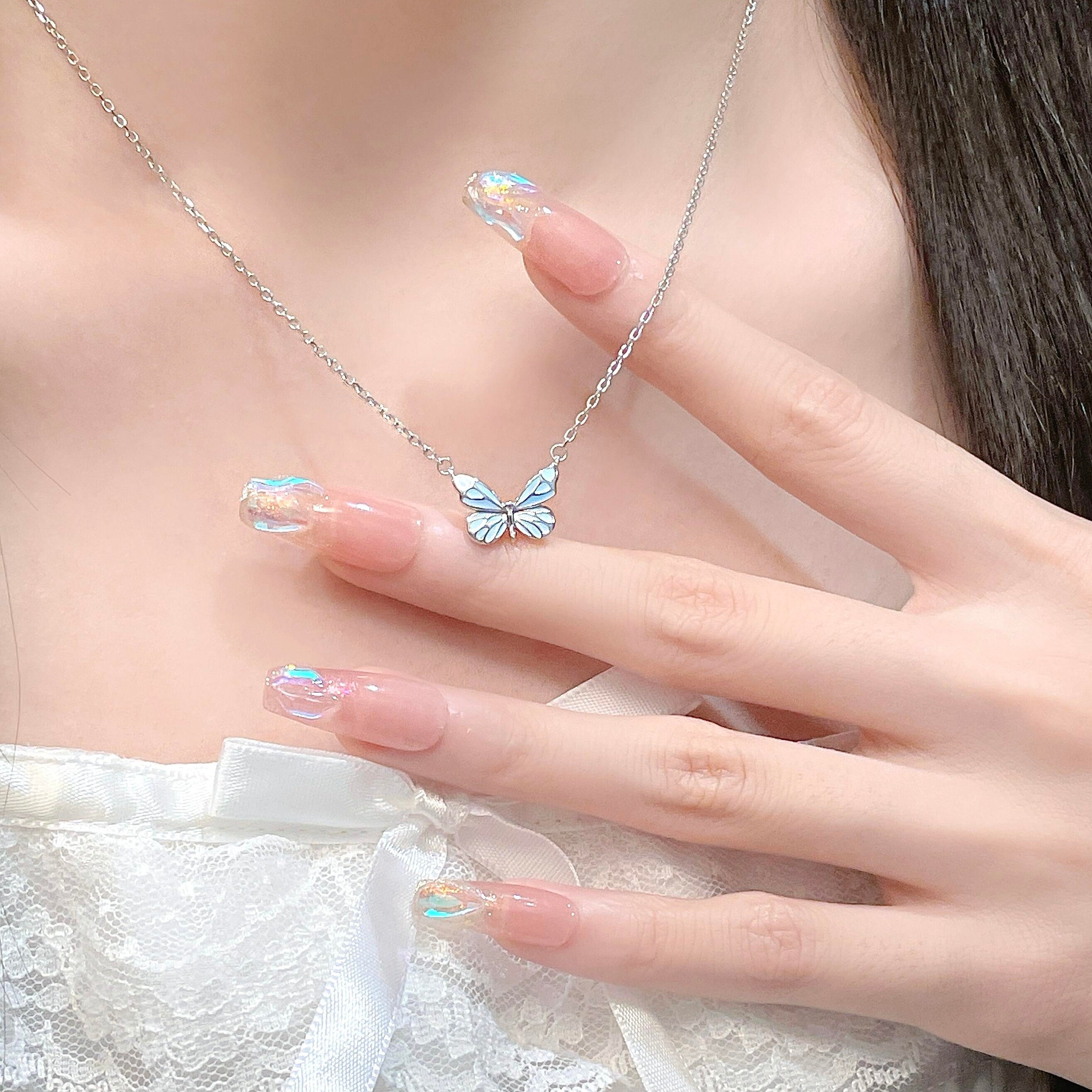 2-in-1 Set Butterfly - Blue