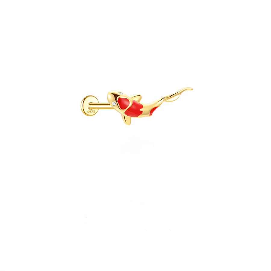 Koi Fish Stud Earring (1 PC)