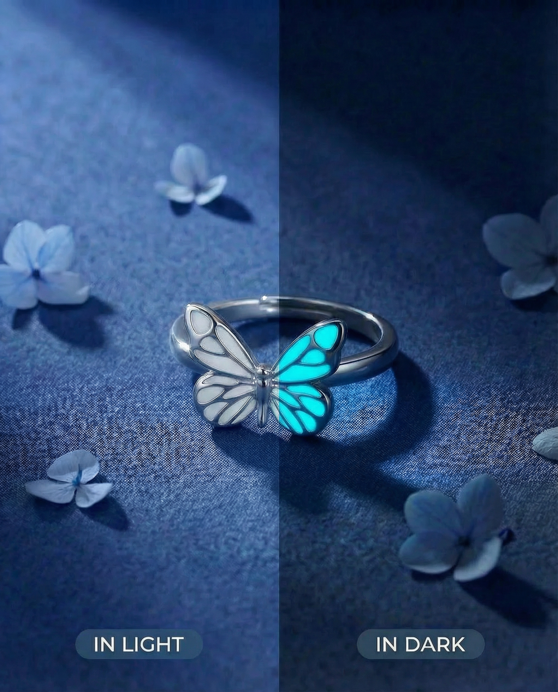 Ring Butterfly - Blue