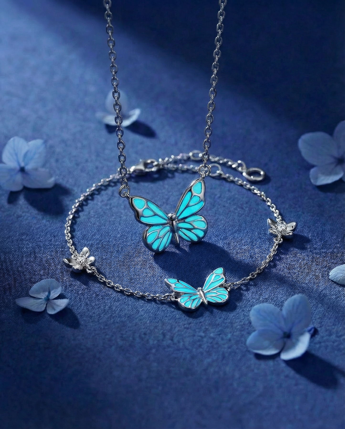 2-in-1 Set Butterfly - Blue