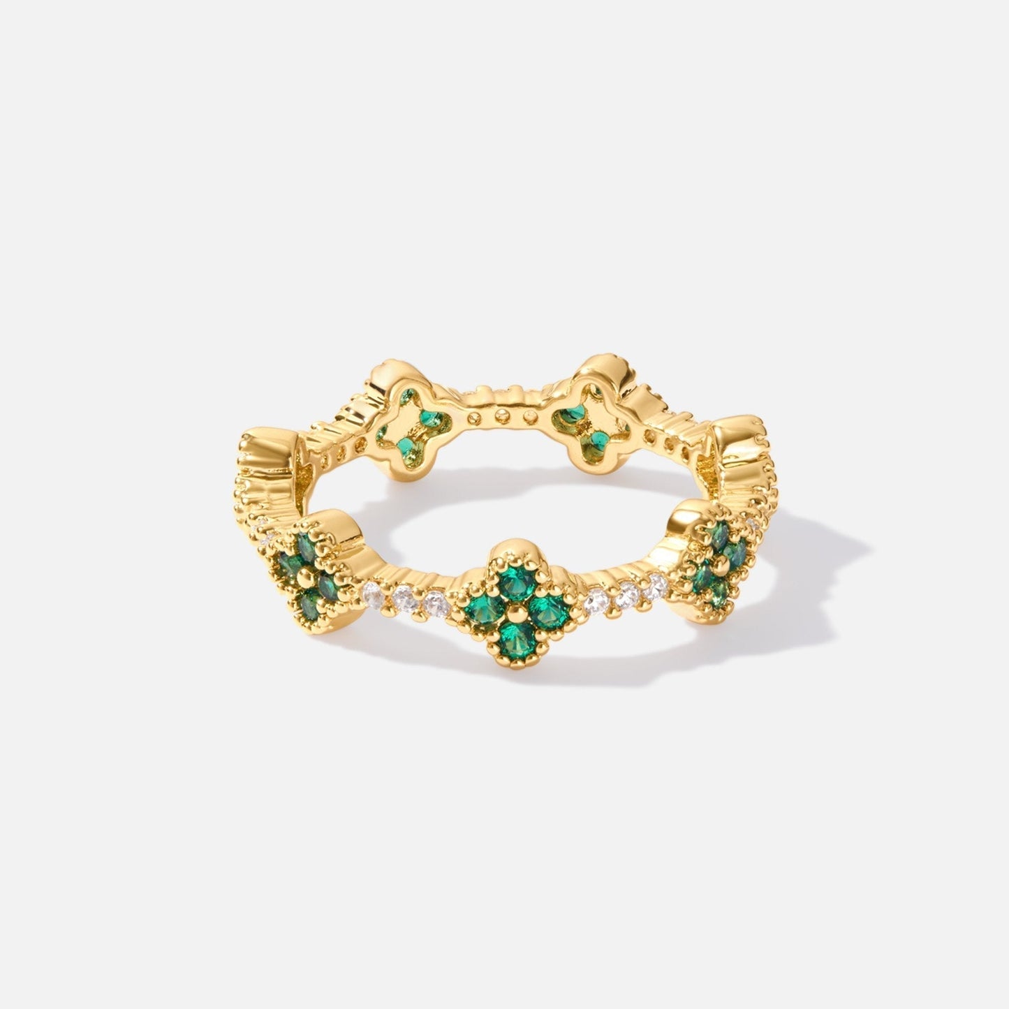 Luck – Clover Crystal Ring
