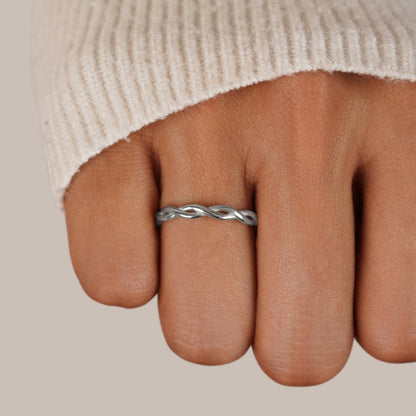 Infinity – Silver Twisted Ring