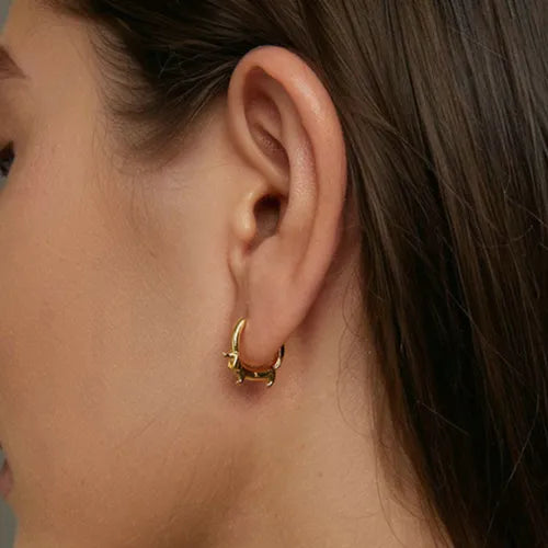 Dachshund Wiener Dog Hoop Earrings