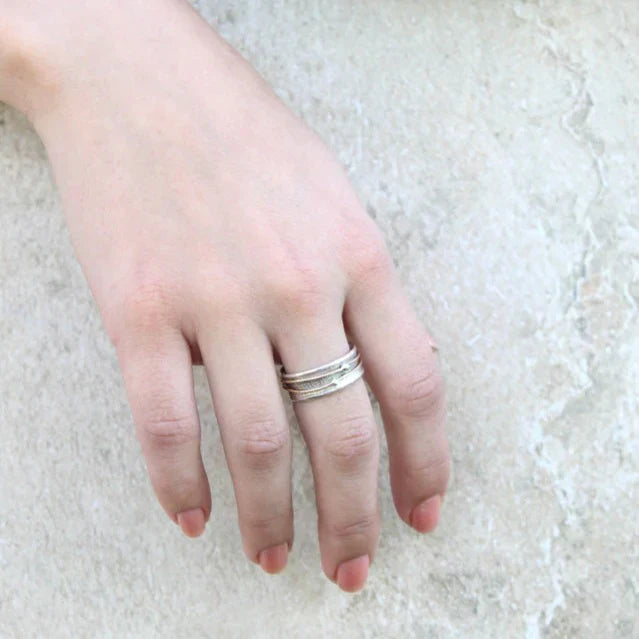 Shine – Vintage Gold Silver Ring