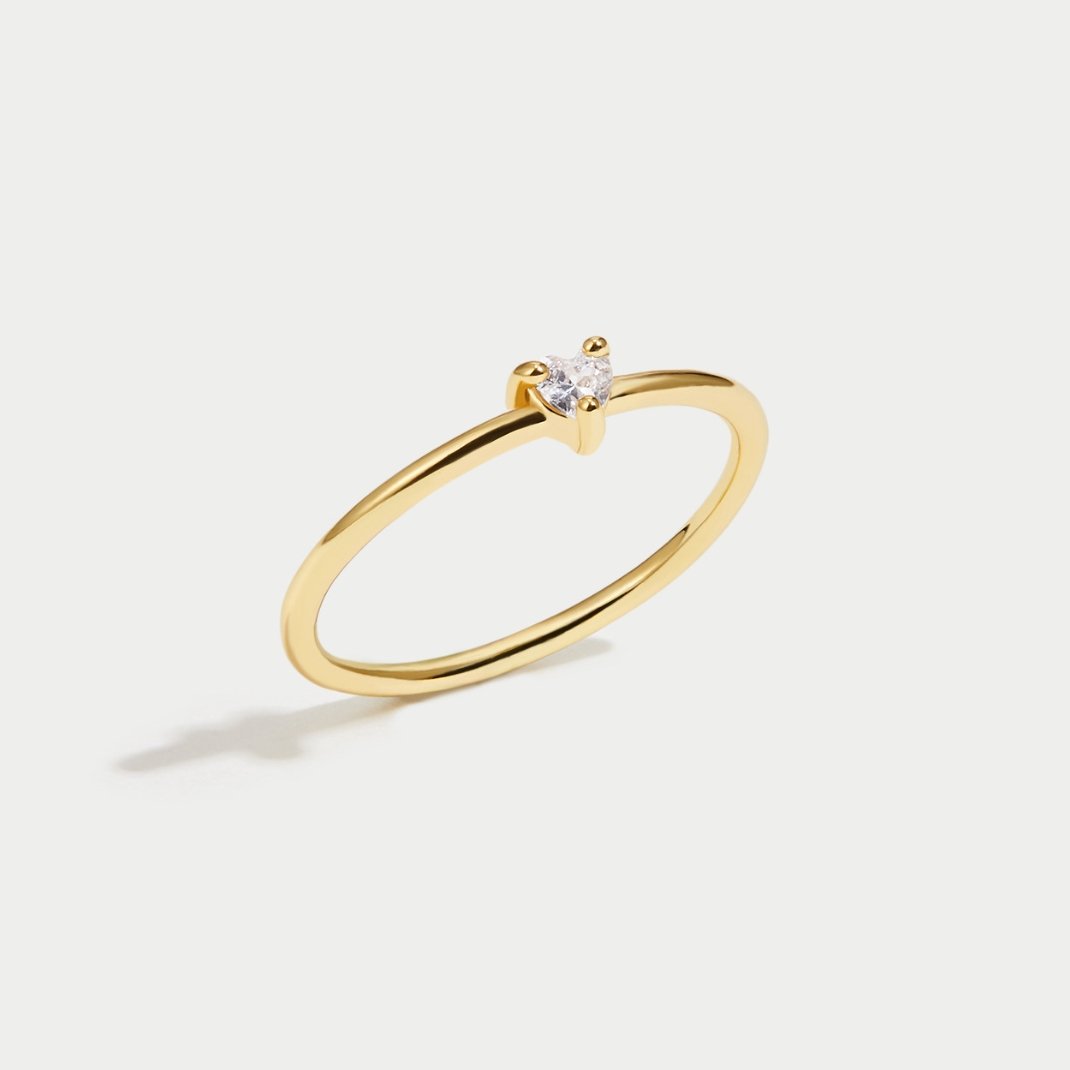 Love – Crystal Heart Ring