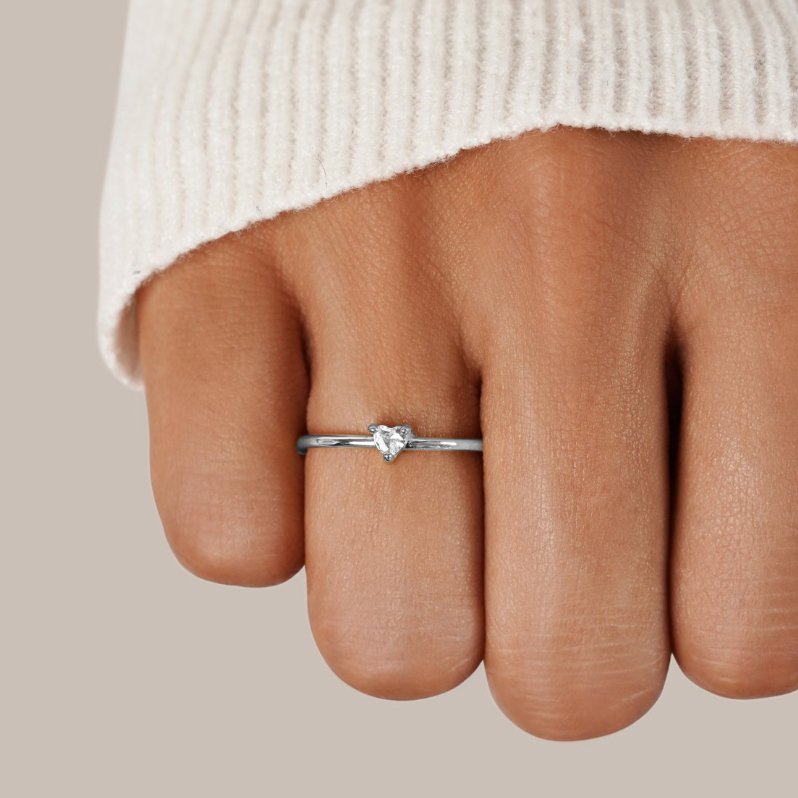 “Little Love” – Crystal Heart Ring
