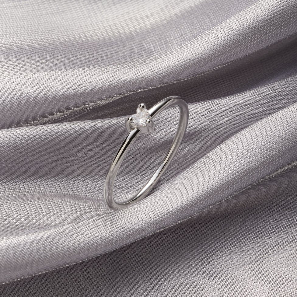“Little Love” – Crystal Heart Ring